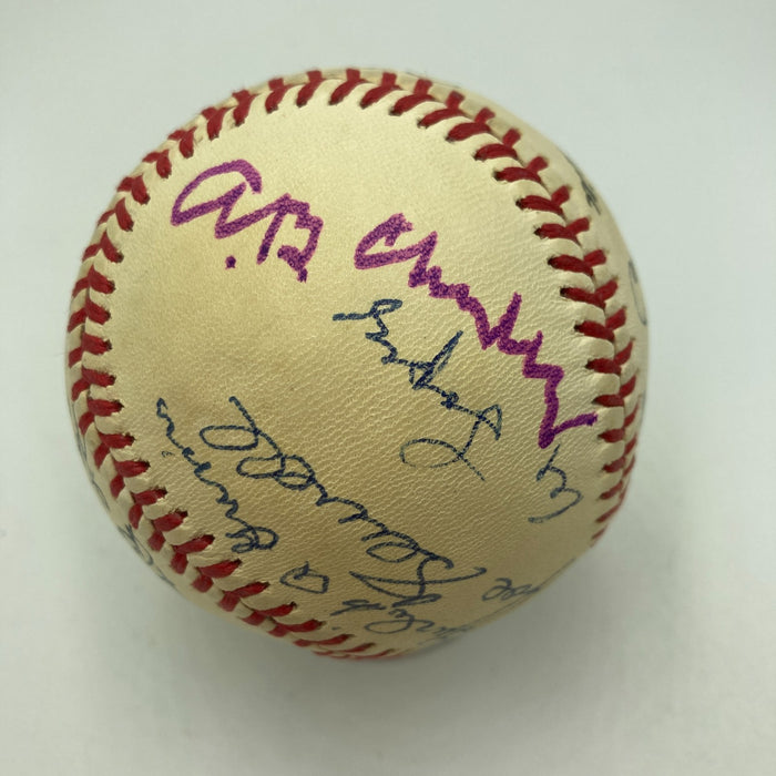 1970's HOF Multi Signed Baseball Earl Averill Burleigh Grimes JSA COA