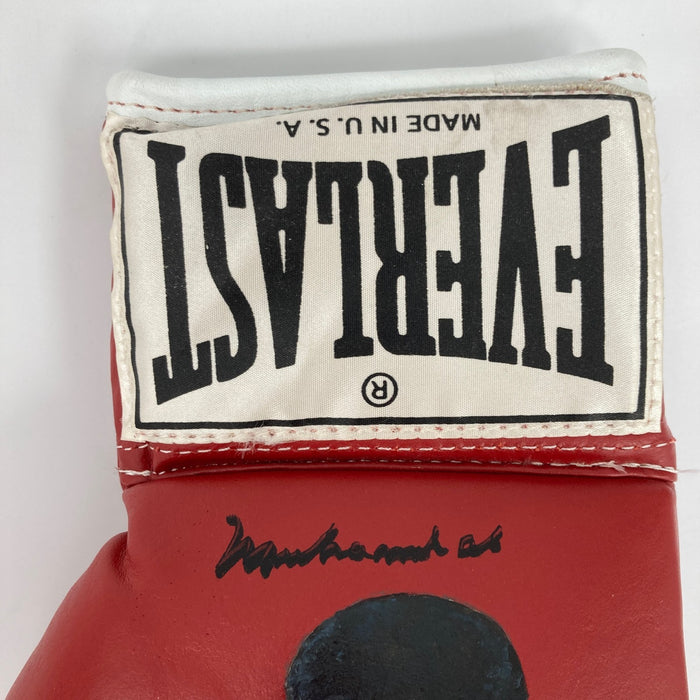 Muhammad Ali Signed Hand Painted Art Everlast Boxing Glove JSA COA Auto
