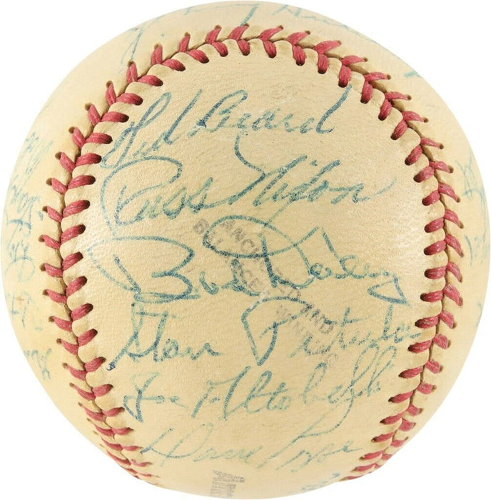 Roger Maris Pre Rookie 1956 Indianapolis Indians Team Signed Baseball PSA DNA