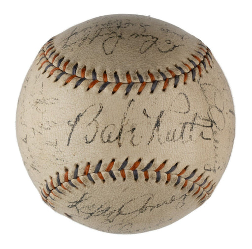 Babe Ruth & Lou Gehrig 1934 New York Yankees Team Signed Baseball JSA COA
