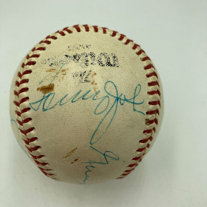 Gene Autry Reggie Jackson Rod Carew California Angels Signed Baseball
