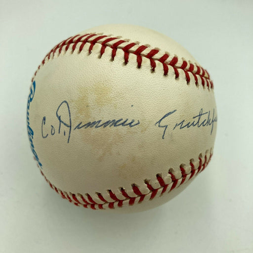 Jimmie Crutchfield Signed Official Major League Baseball Negro League Legend JSA