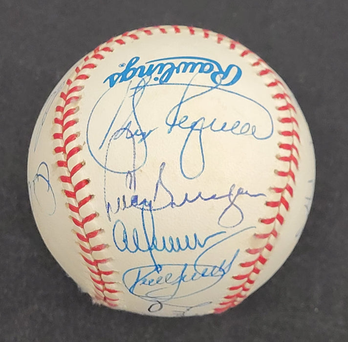 1987 Minnesota Twins World Series Champs Team Signed Baseball JSA COA