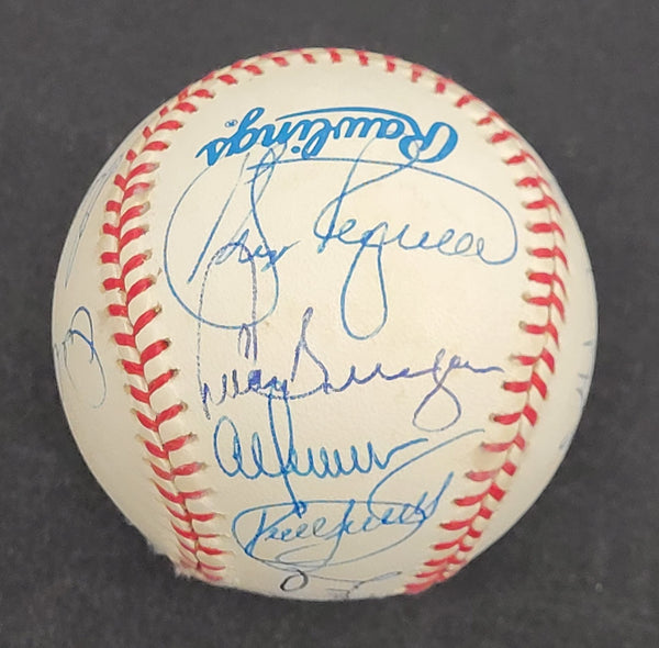 1987 Minnesota Twins World Series Champs Team Signed Baseball JSA COA