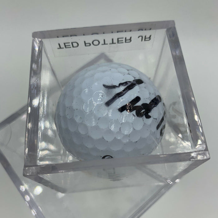 Ted Potter Jr. Signed Autographed Golf Ball PGA With JSA COA
