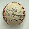 Mickey Mantle Willie Mays Hank Aaron 500 Home Run Signed Baseball PSA DNA