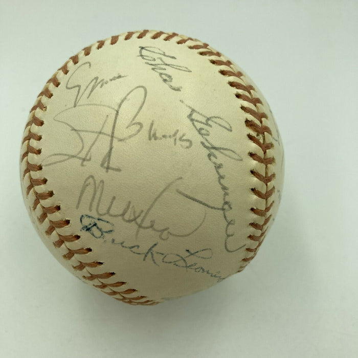 HOF Multi Signed Baseball Lloyd Waner Stan Musial Ernie Banks George Kelly JSA