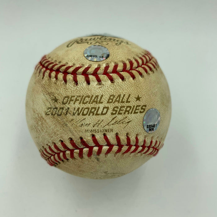 2001 World Series Game 1 Game Used Baseball Signed By Curt Schilling Steiner COA