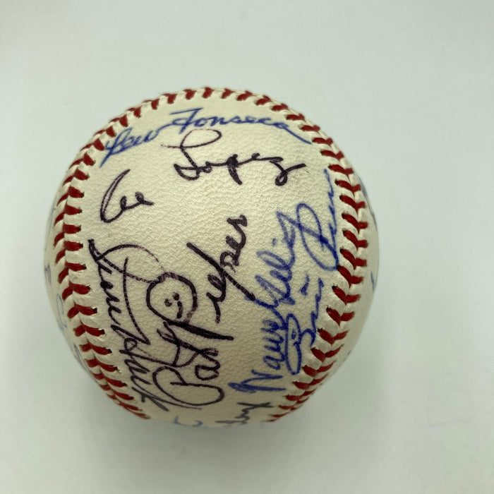 Chicago Cubs & White Sox Legends Signed Baseball Ernie Banks Nellie Fox JSA COA