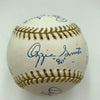 Incredible Ozzie Smith Gold Glove Signed Inscribed Baseball 13 Signatures! JSA