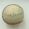 Freddy Parent Single Signed Baseball 1903 Boston Red Sox PSA DNA COA RARE