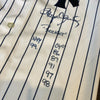 Roger Clemens Signed Heavily Inscribed STATS New York Yankees Jersey JSA COA