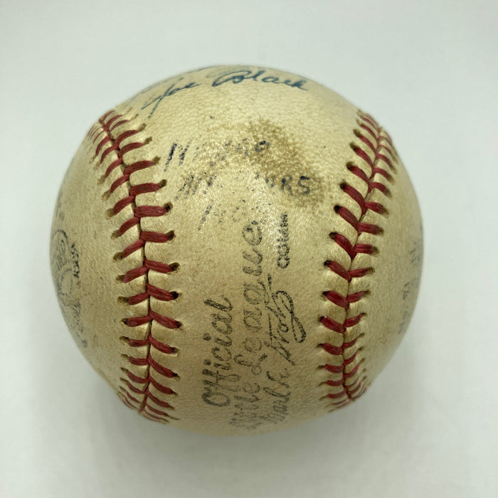 Alex Pompez Willie Mays 1955 Negro League All Star Game Signed Baseball PSA DNA
