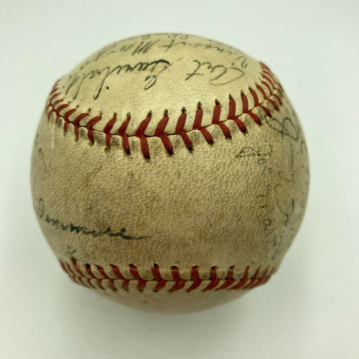 Joe Dimaggio Pre Rookie 1935 San Francisco Seals Team Signed Baseball JSA COA