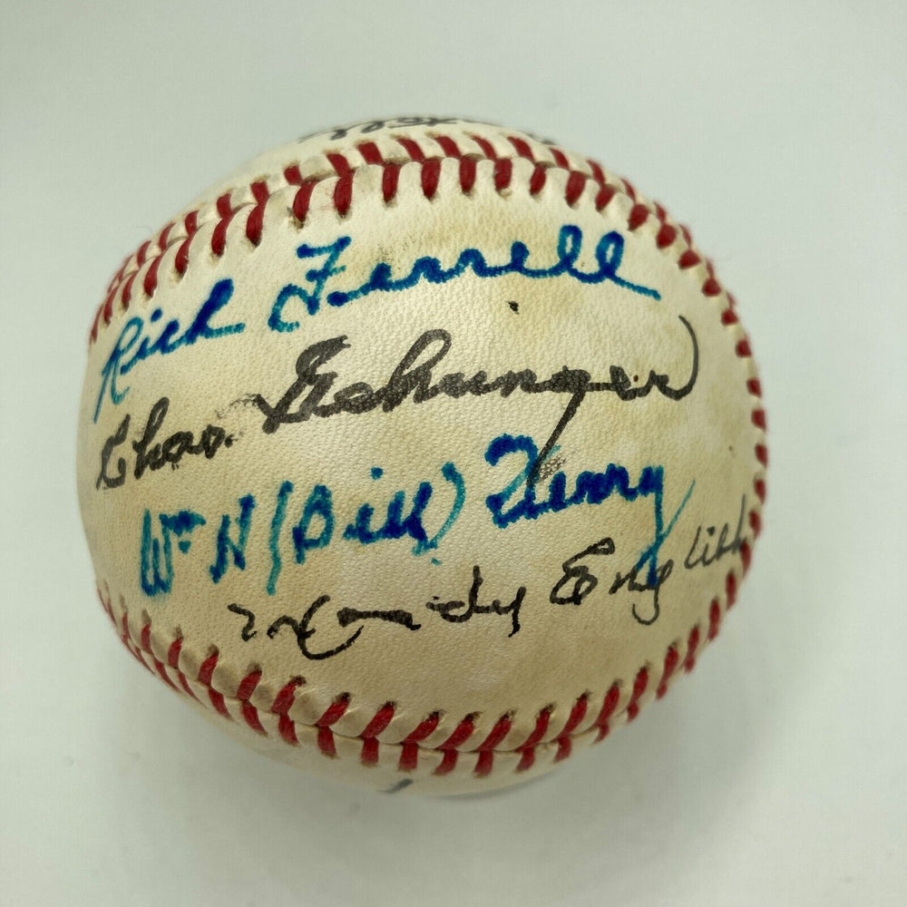 1933 Inaugural First Ever All Star Game Team Signed Baseball Beckett COA