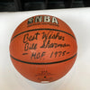 Bill Sharman Hall Of Fame 1975 Signed Spalding NBA Basketball JSA COA