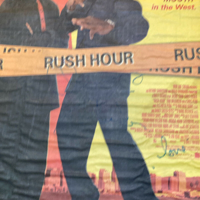 Chris Tucker Signed Large Newspaper Rush Hour Poster JSA COA