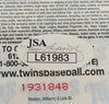 Joe Mauer Signed 2004 MLB Debut Full Ticket PSA Auto 10 Gem Mint April 5, 2004