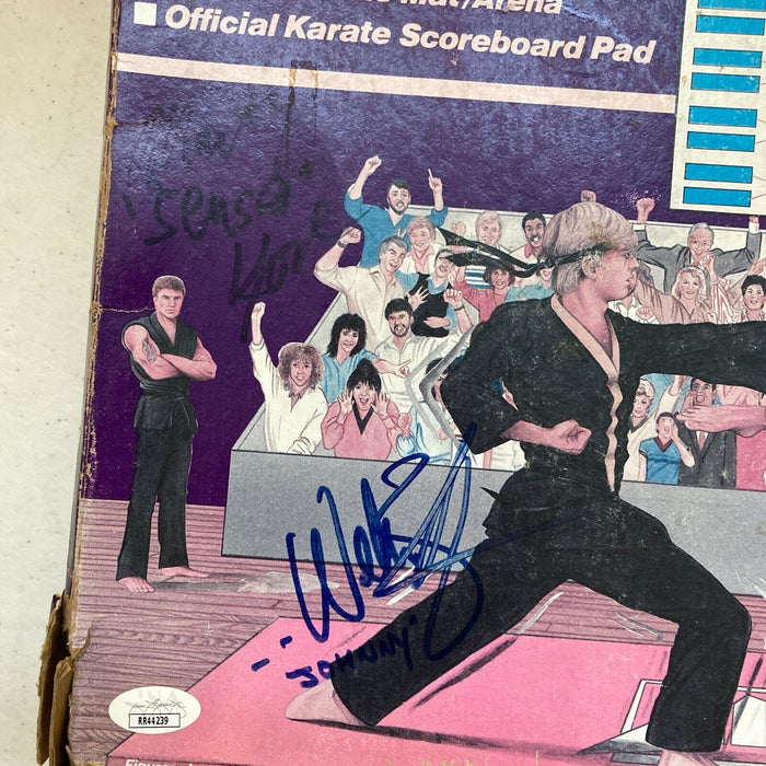 Ralph Macchio William Zabka Martin Cove 1986 Karate Kid Signed Game 6 Sigs JSA