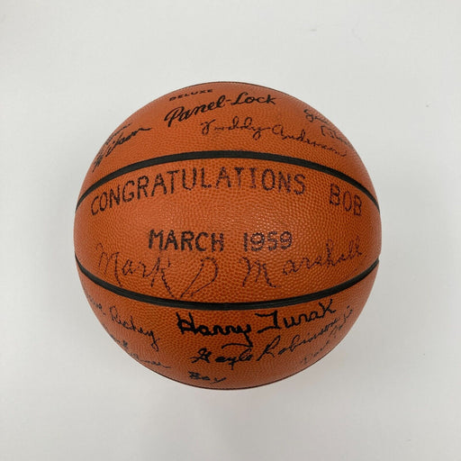 1959 Michigan State Wolverines Team Signed Vintage Basketball