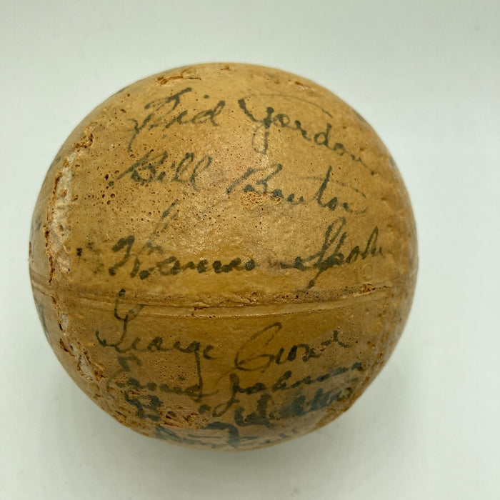 1953 Milwaukee Braves Team Signed Baseball JSA COA