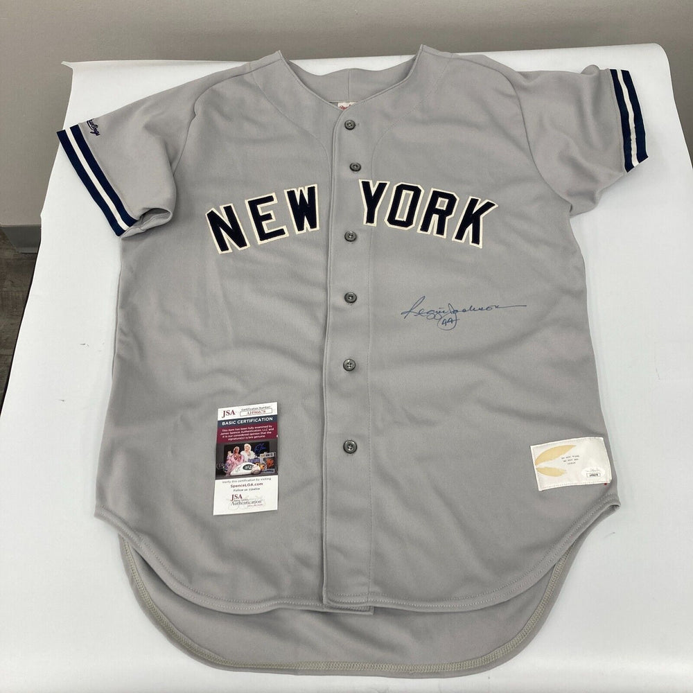 Reggie Jackson Signed Vintage Rawlings New York Yankees Jersey JSA COA