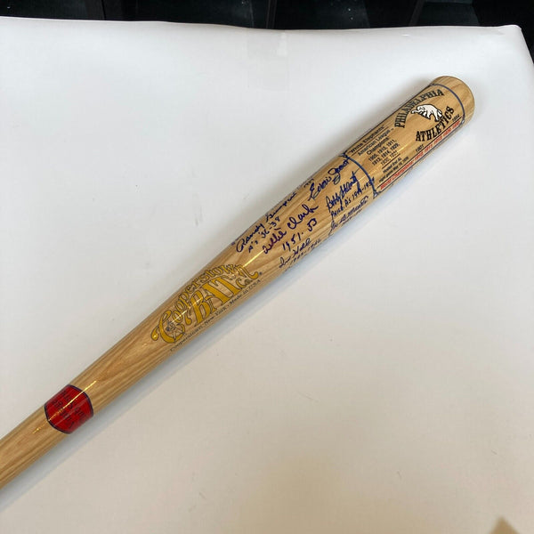 Philadelphia Athletics Legends Multi Signed Cooperstown Bat 24 Sigs JSA COA