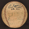 1927 NY Yankees WS Champs Team Signed Baseball Babe Ruth Lou Gehrig PSA DNA COA