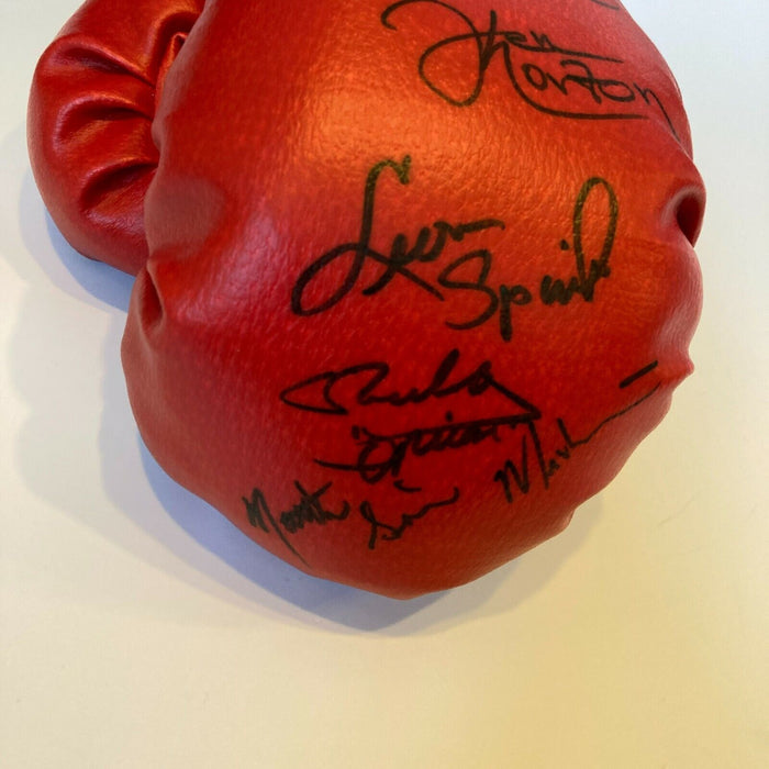 Boxing Hall Of Fame Legends Multi Signed Everlast Boxing Glove 10 Signatures JSA