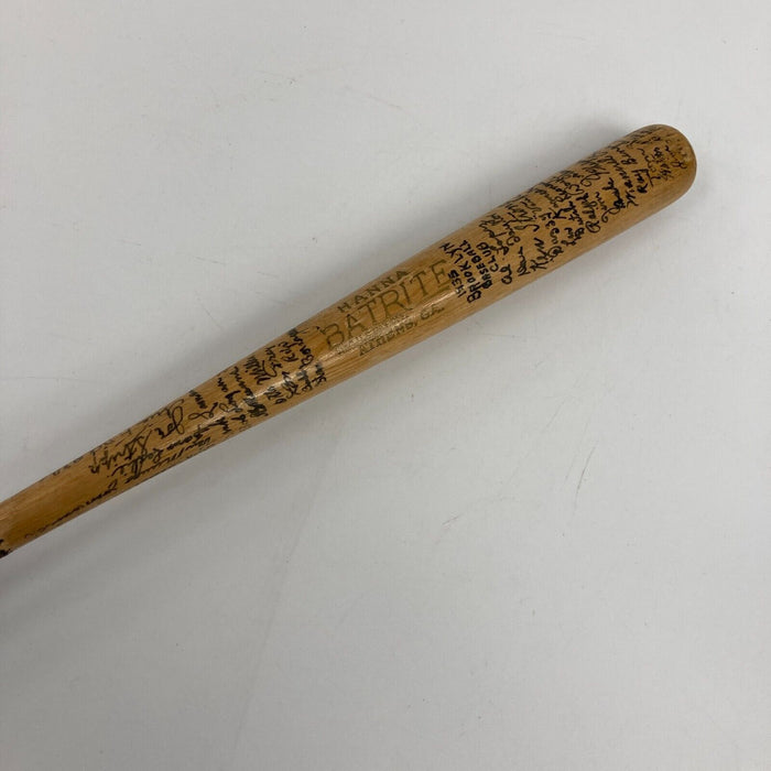 1935 Brooklyn Dodgers Team Signed Mini Baseball Bat 27 Sigs JSA COA