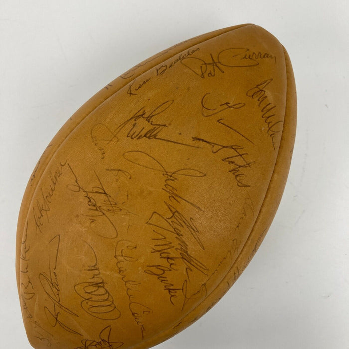 1974 Los Angeles Rams Team Signed Vintage Rawlings Football Beckett COA