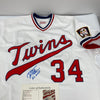 Kirby Puckett "HOF 2001, All Star MVP" Signed Minnesota Twins Jersey JSA COA