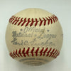 Joe Dimaggio & Lefty O'Doul Signed 1940's National League Baseball JSA COA