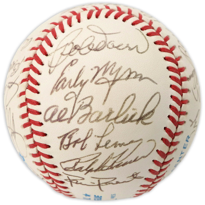 Hall Of Fame Multi Signed National League Baseball 24 Sigs PSA DNA COA
