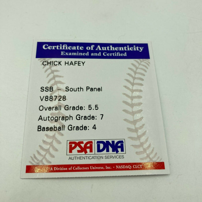 The Finest Chick Hafey Single Signed Baseball PSA DNA COA Hall of Fame