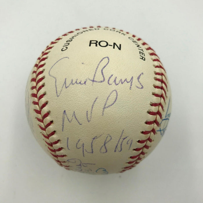 Rare Hank Aaron Ernie Banks Stan Musial MVP's Signed Inscribed NL Baseball JSA