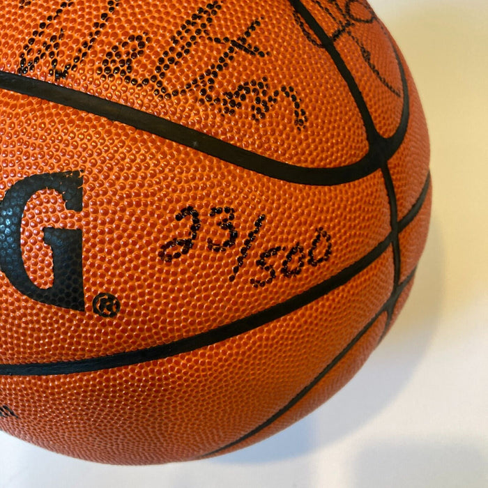 1985-86 Boston Celtics NBA Champs Team Signed Official NBA Game Basketball UDA