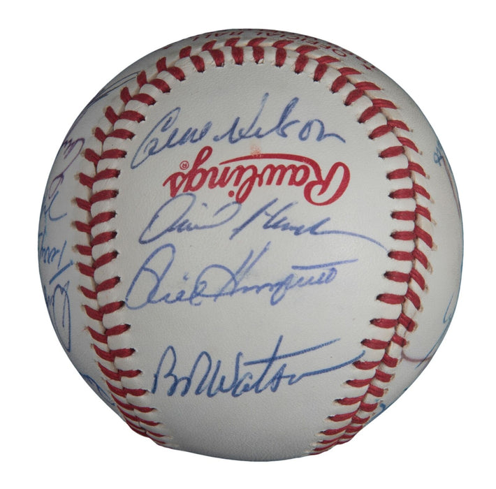 1988 Oakland Athletics A's AL Champs Team Signed World Series Baseball JSA COA
