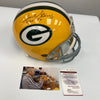 Bart Starr Hall Of Fame 1977 Signed Full Size Green Bay Packers Helmet JSA COA