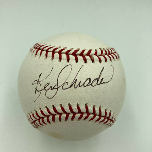 Ken Schrader Signed Autographed MLB Baseball Celebrity JSA COA Nascar Racing