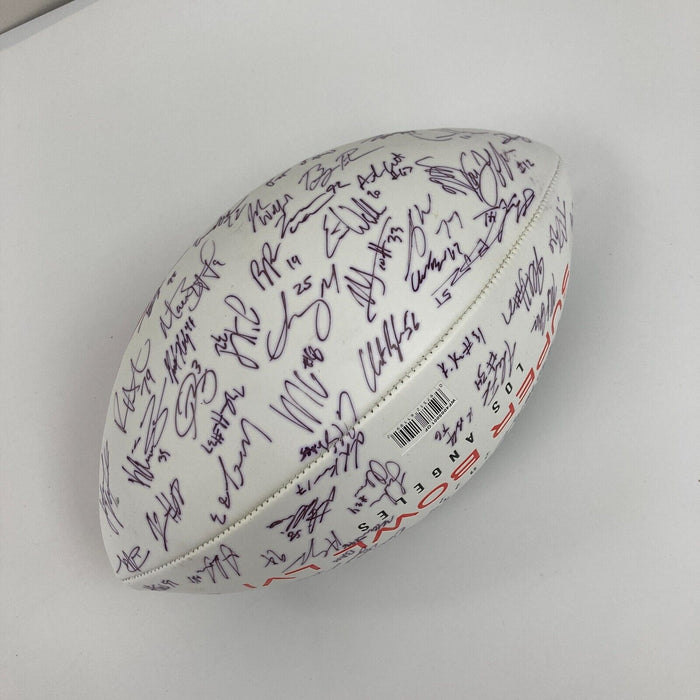 2021 Los Angeles Rams Super Bowl LVI Champs Team Signed Football 70 Sigs JSA COA