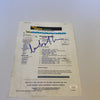 Charlize Theron Signed Vintage IMDB Biography Sheet With JSA COA