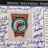 1972 Miami Dolphins Super Bowl Champs Team Signed Commemorative Patch JSA COA
