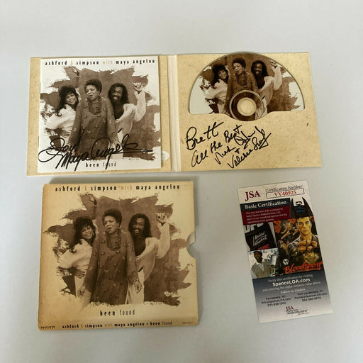 Maya Angelou Signed Ashford & Simpson Music CD With JSA COA