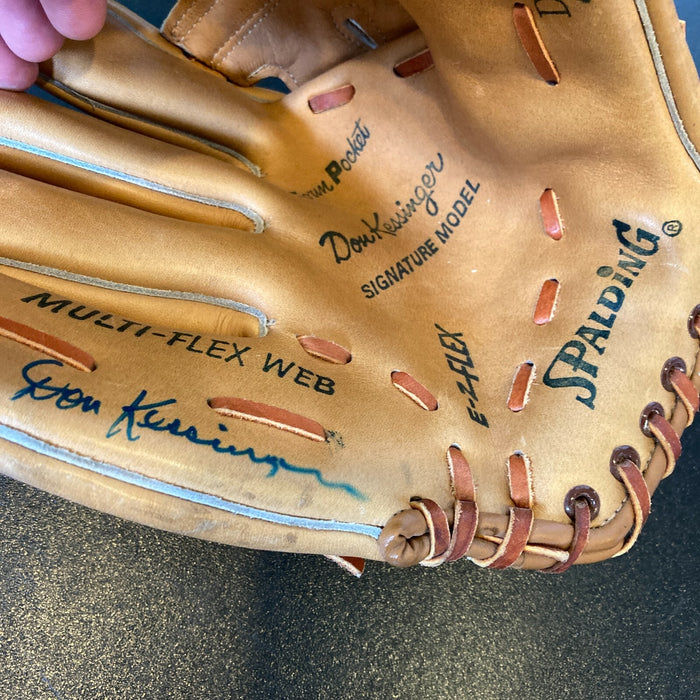 Don Kessinger Signed 1960's Game Model Baseball Glove Chicago Cubs JSA COA