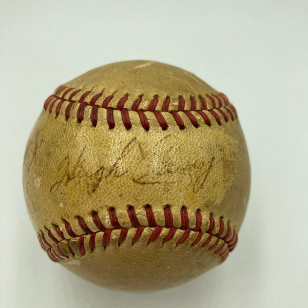 Hugh Casey Single Signed 1950's Baseball JSA Brooklyn Dodgers