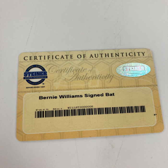 Bernie Williams Signed Rawlings Adirondack Big Stick Game Model Bat Steiner COA