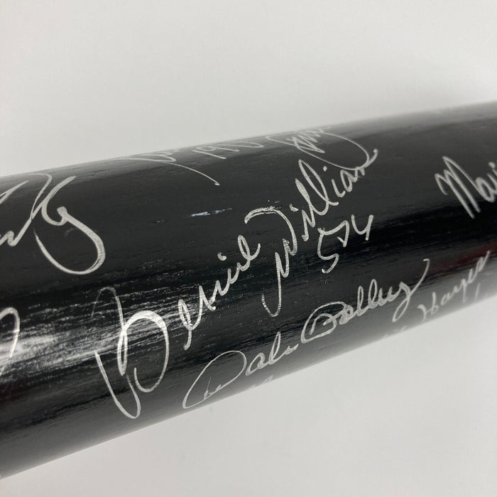 1996 New York Yankees World Series Champs Team Signed Bat Derek Jeter JSA COA