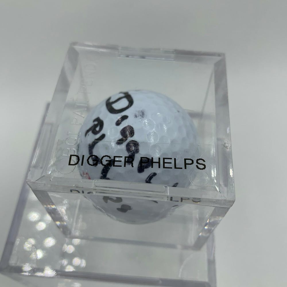 Digger Phelps Notre Dame Irish Signed Autographed Golf Ball PGA With JSA COA