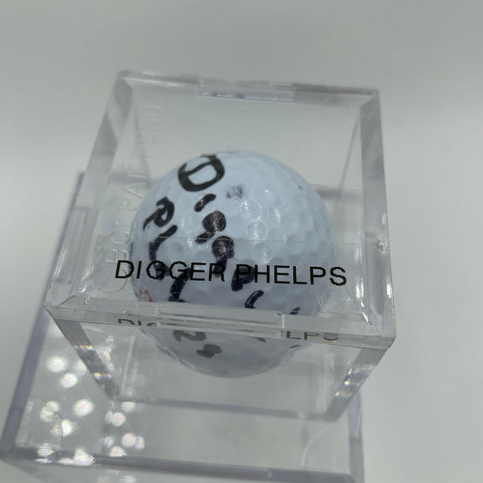 Digger Phelps Notre Dame Irish Signed Autographed Golf Ball PGA With JSA COA